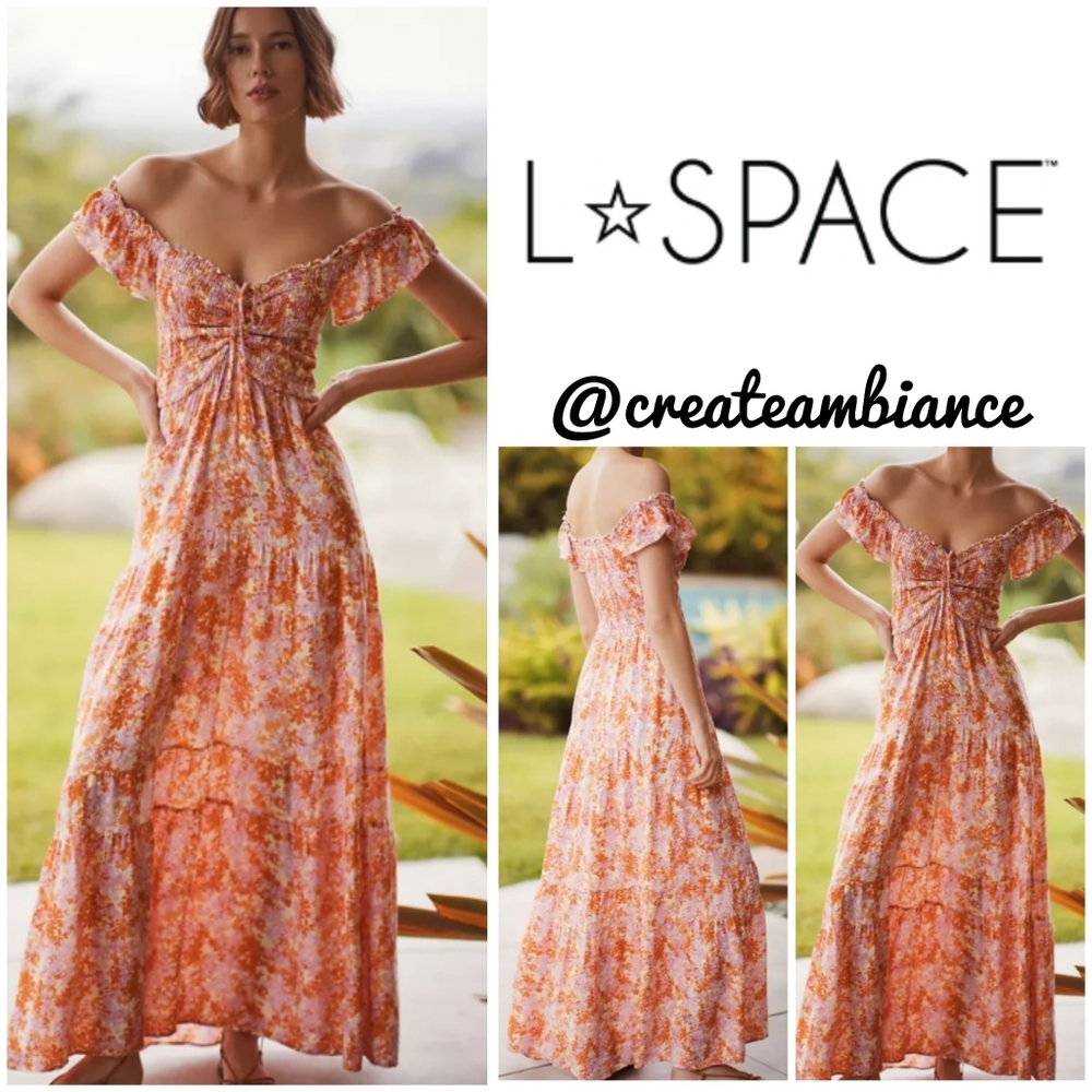 LSpace Smocked Maxi Dress